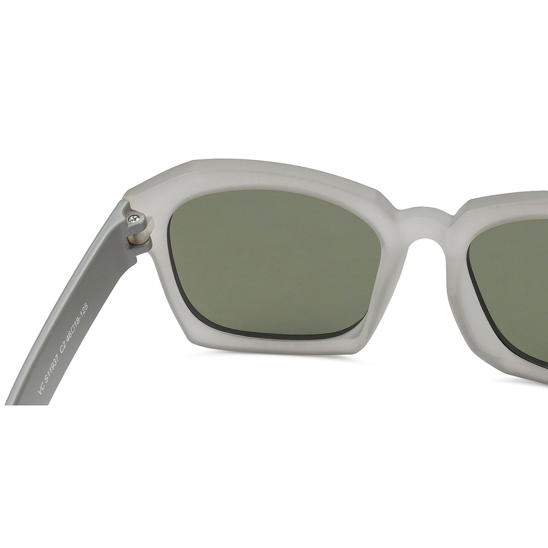 Hooper Light Grey Full Rim Square left side