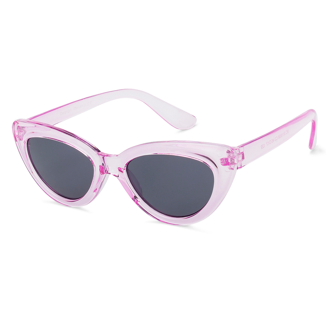 Hooper Pink Transparent Full Rim Cat Eye right side