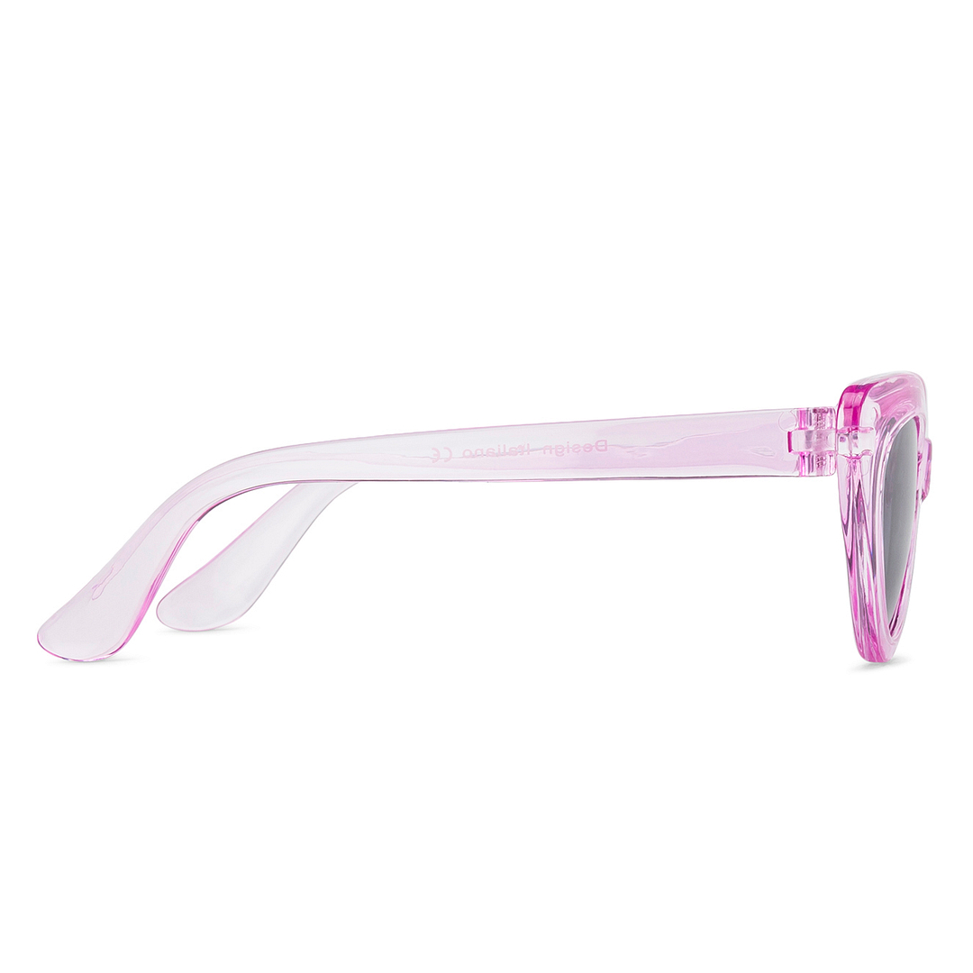 Hooper Pink Transparent Full Rim Cat Eye right side
