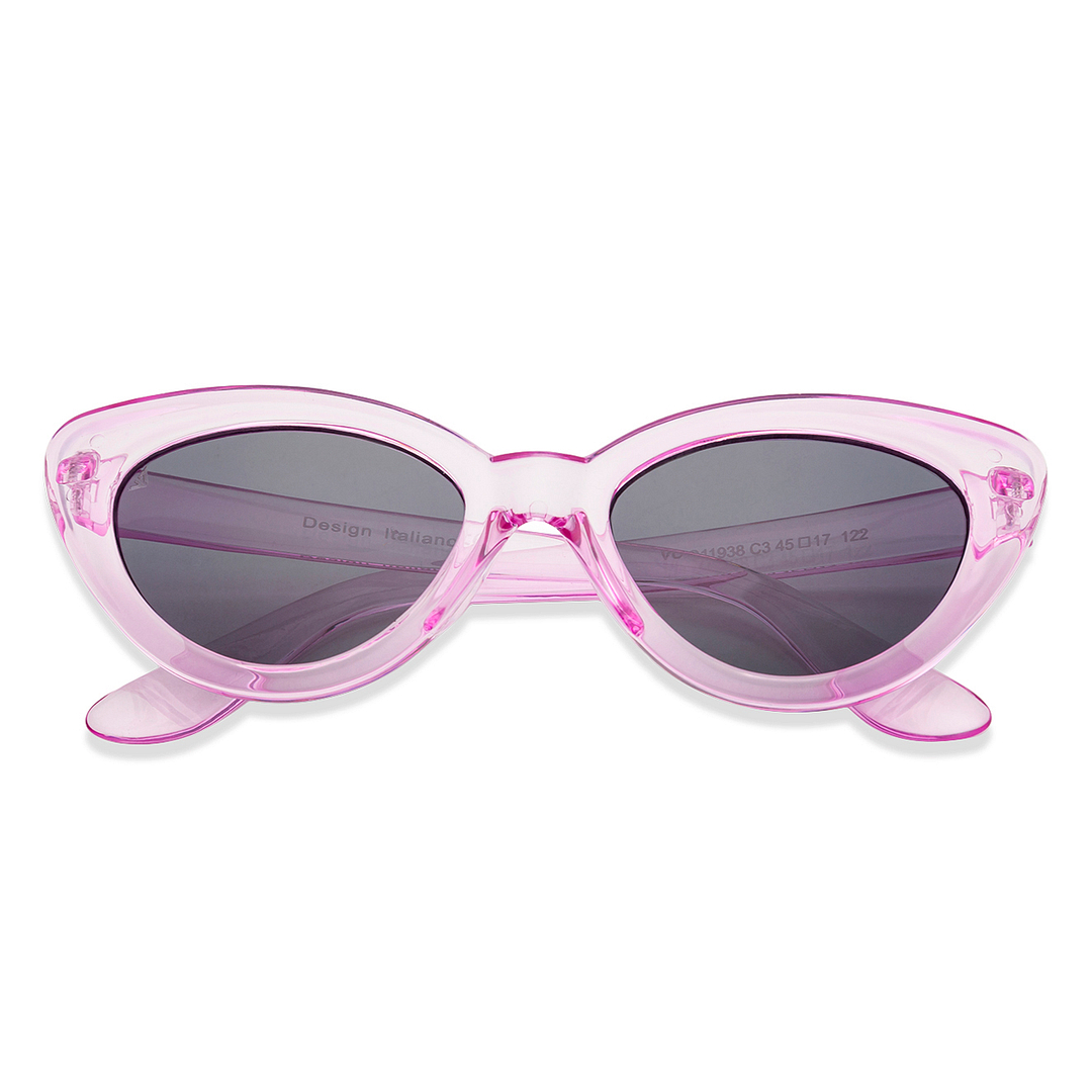 Hooper Pink Transparent Full Rim Cat Eye right side