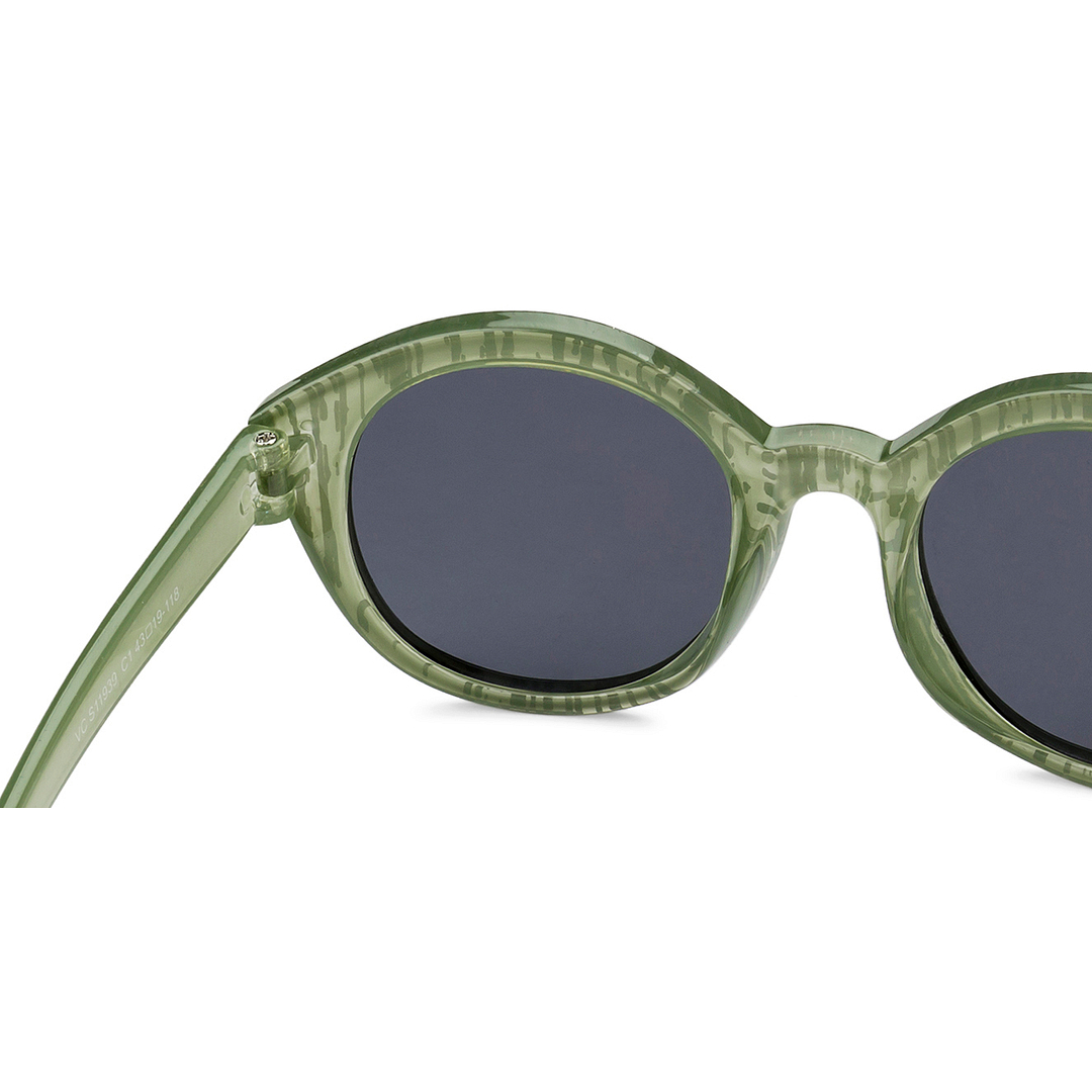 Hooper Light Green Full Rim Round left side