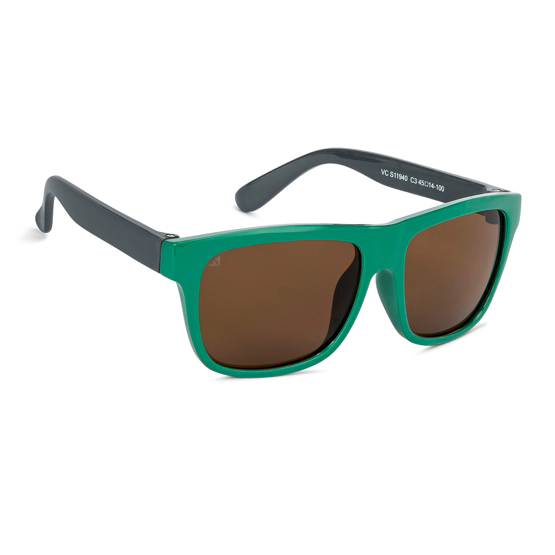 Hooper Green Full Rim Square left side