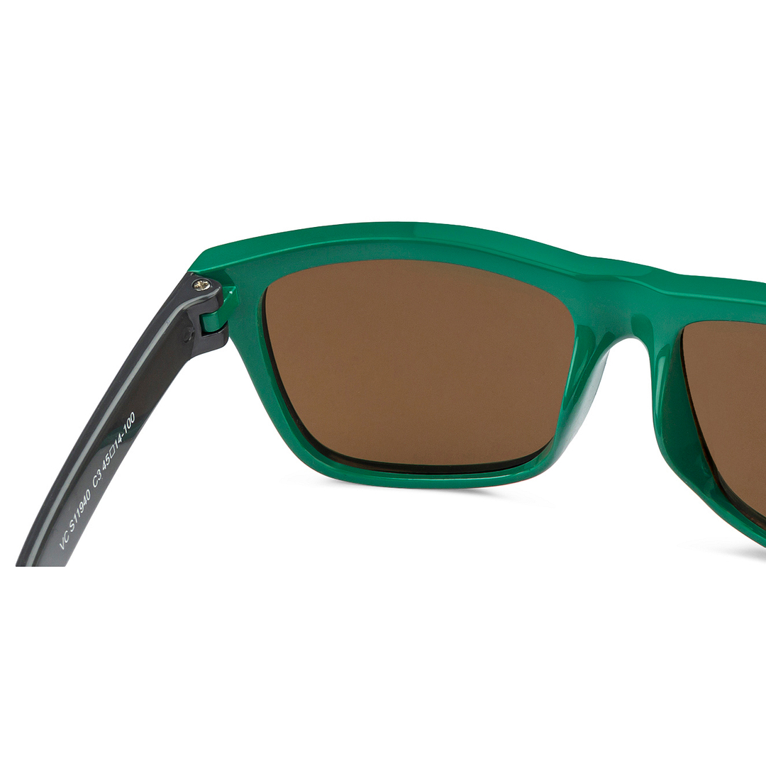 Hooper Green Full Rim Square left side