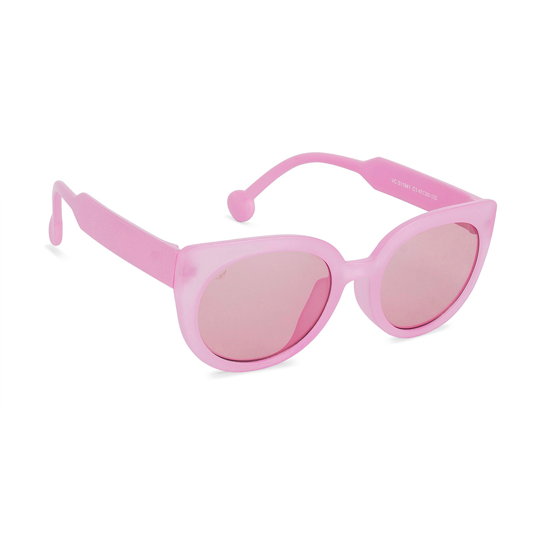 Hooper Pink Full Rim Cat Eye left side