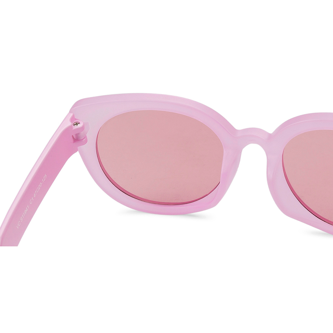 Hooper Pink Full Rim Cat Eye left side