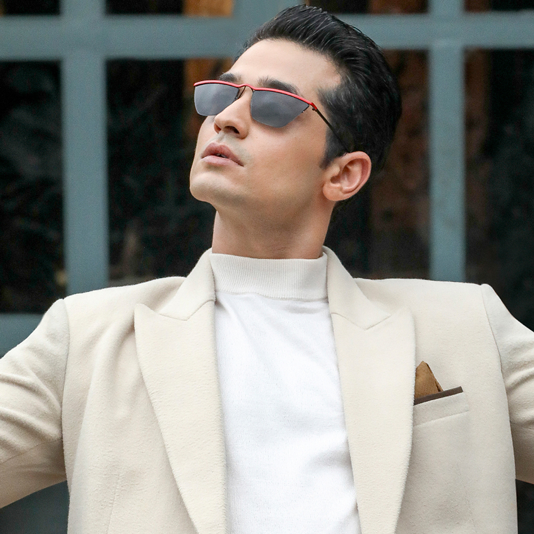 Vincent Chase Online Pink Half Rim Rectangle left side