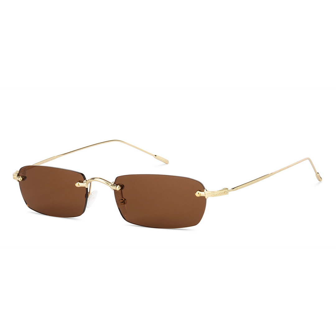 Vincent Chase Online Gold Rimless Rectangle right side