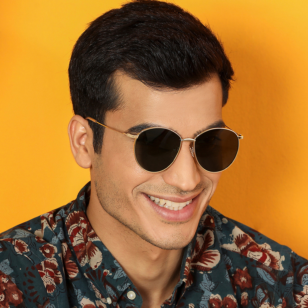 Vincent Chase Online Gold Full Rim Round right side