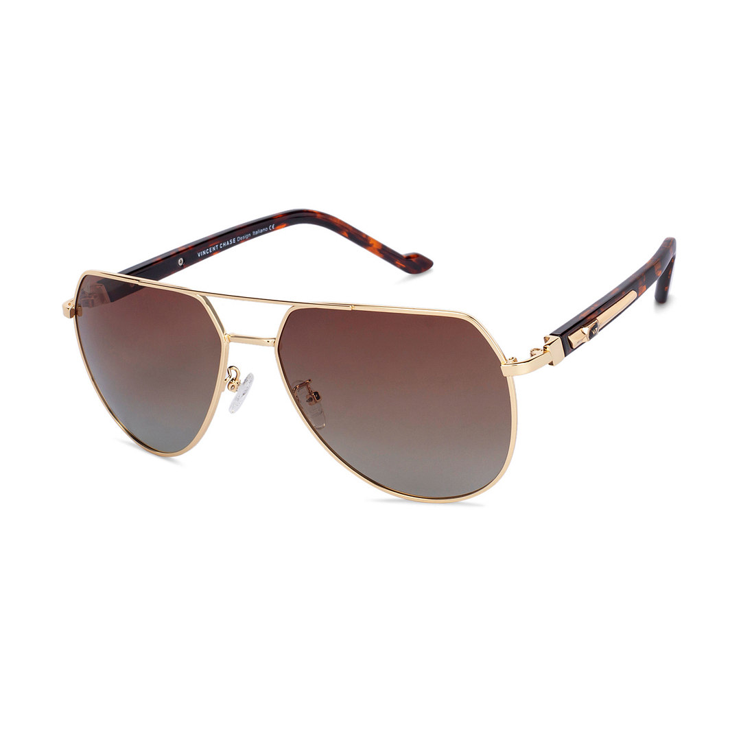 Vincent Chase Online Gold Full Rim Aviator right side