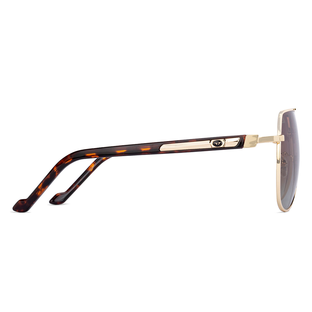 Vincent Chase Online Gold Full Rim Aviator left side