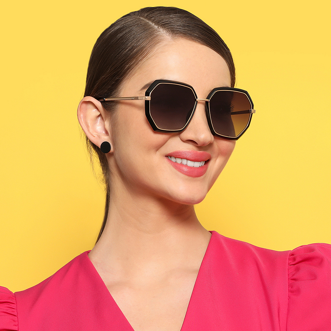 Vincent Chase Online Gold Full Rim Geometric right side