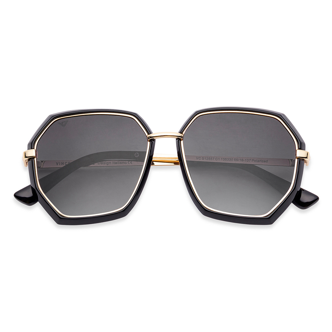 Vincent Chase Online Gold Full Rim Geometric left side