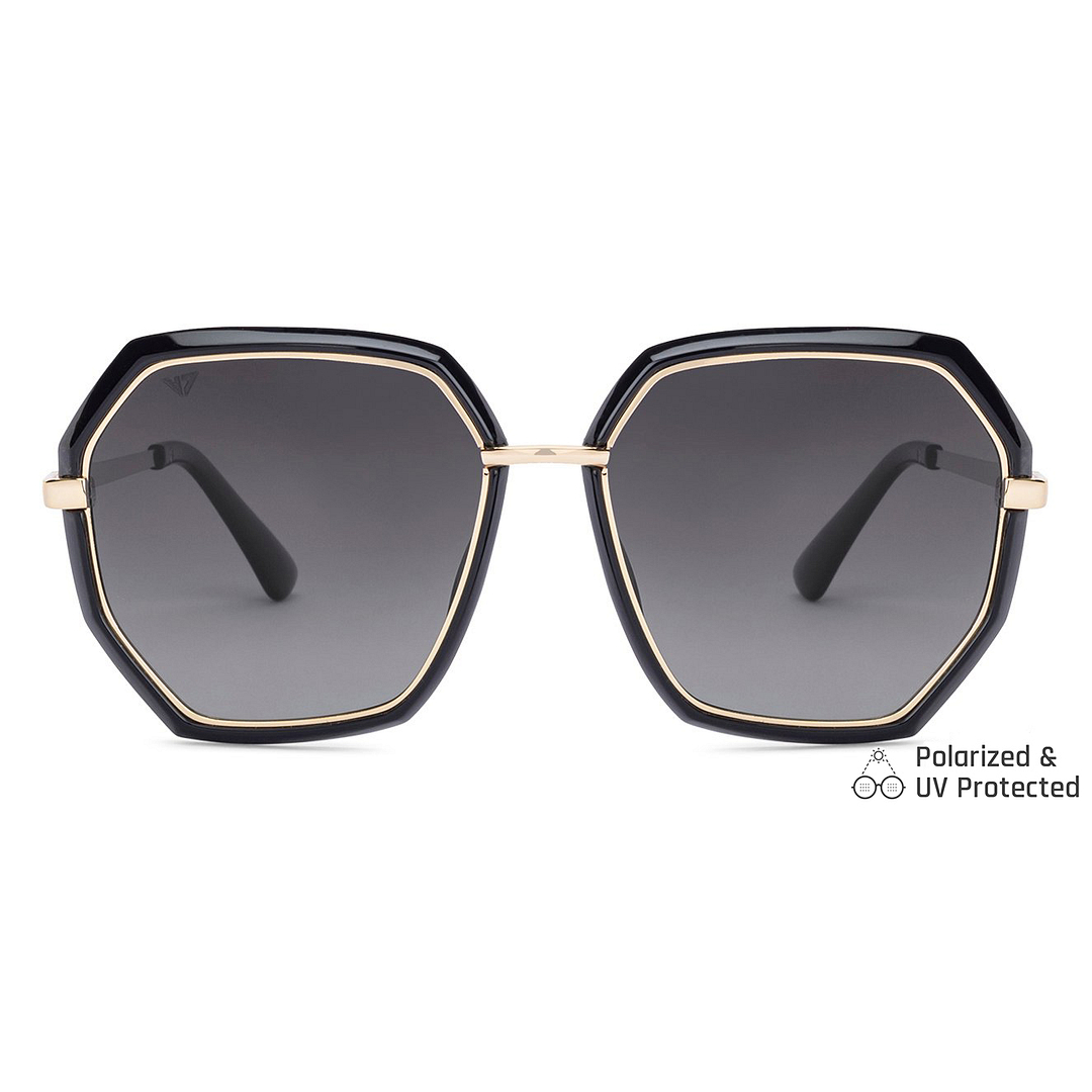 Vincent Chase Online Gold Full Rim Geometric left side