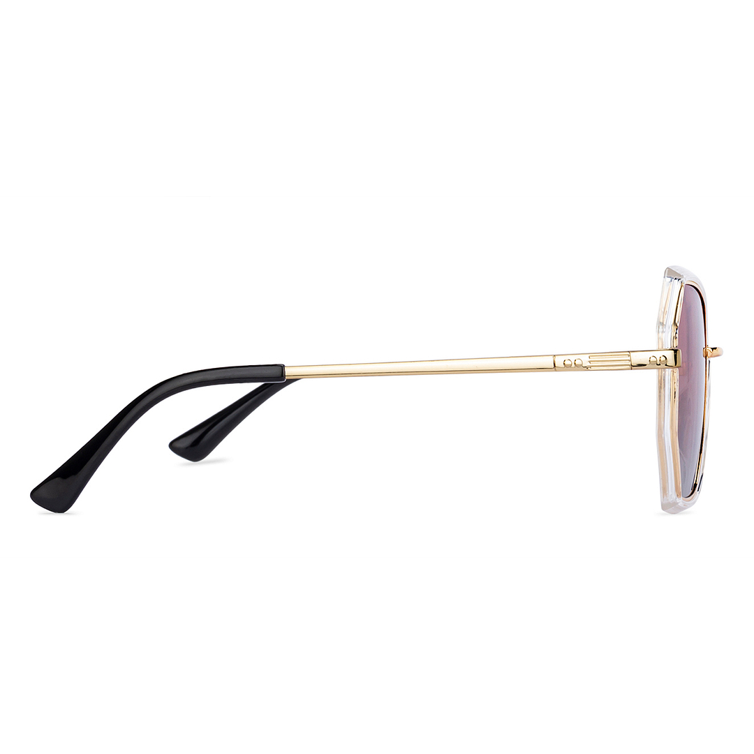 Vincent Chase Online Gold Full Rim Geometric left side