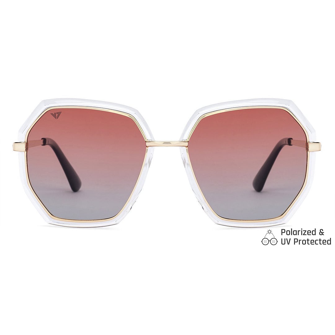 Vincent Chase Online Gold Full Rim Geometric left side