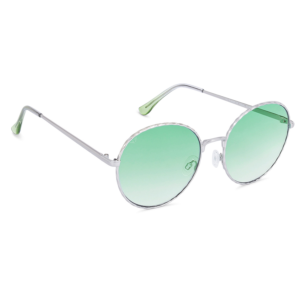 Vincent Chase Online Silver Full Rim Round left side