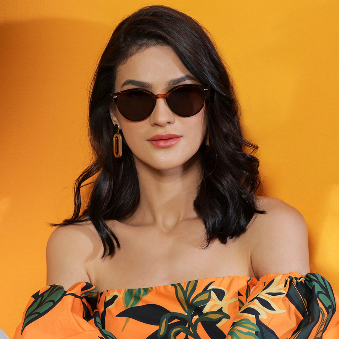 Vincent Chase Polarized Brown Full Rim Round right side