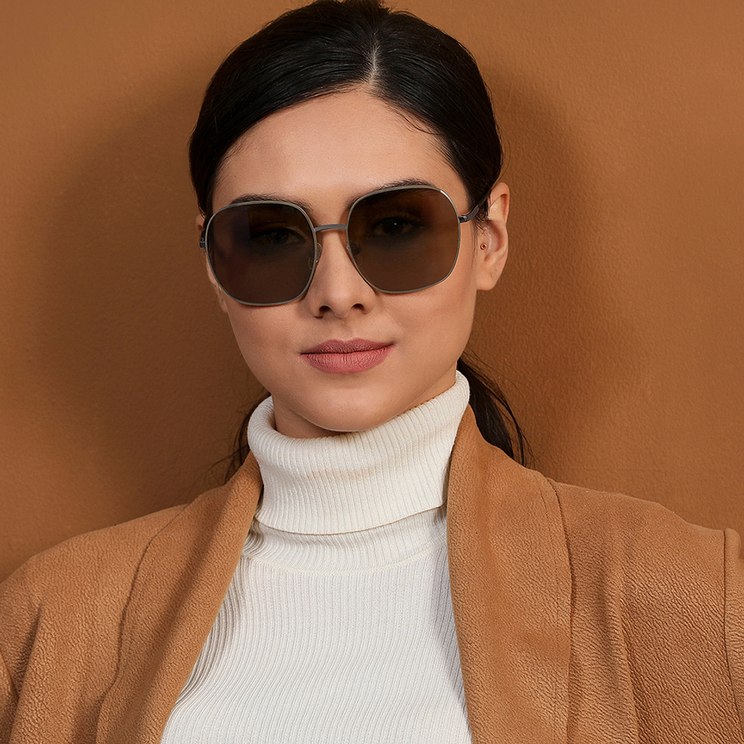 Vincent Chase Online Gunmetal Full Rim Rectangle right side