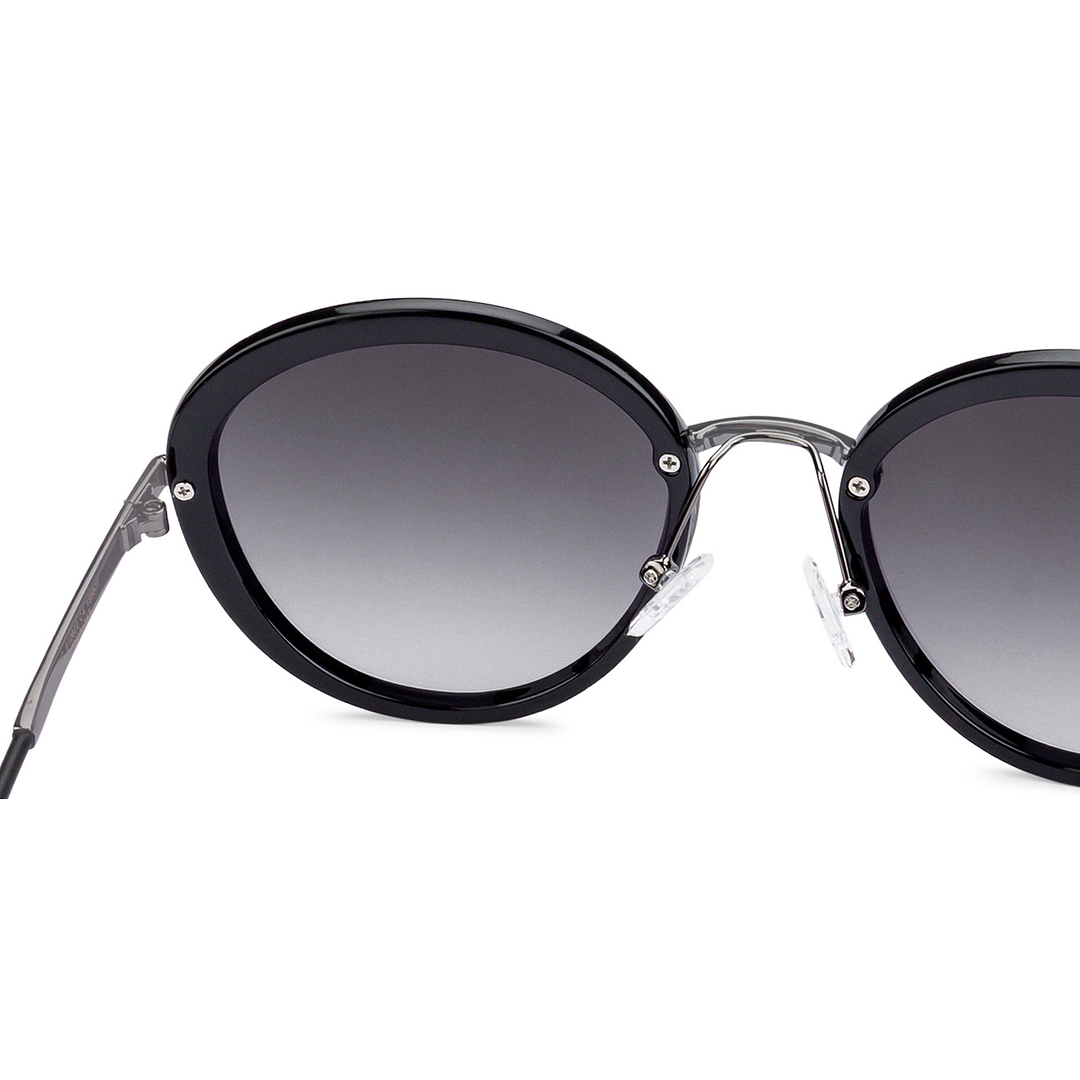 Vincent Chase Online Gunmetal Full Rim Cat Eye left side