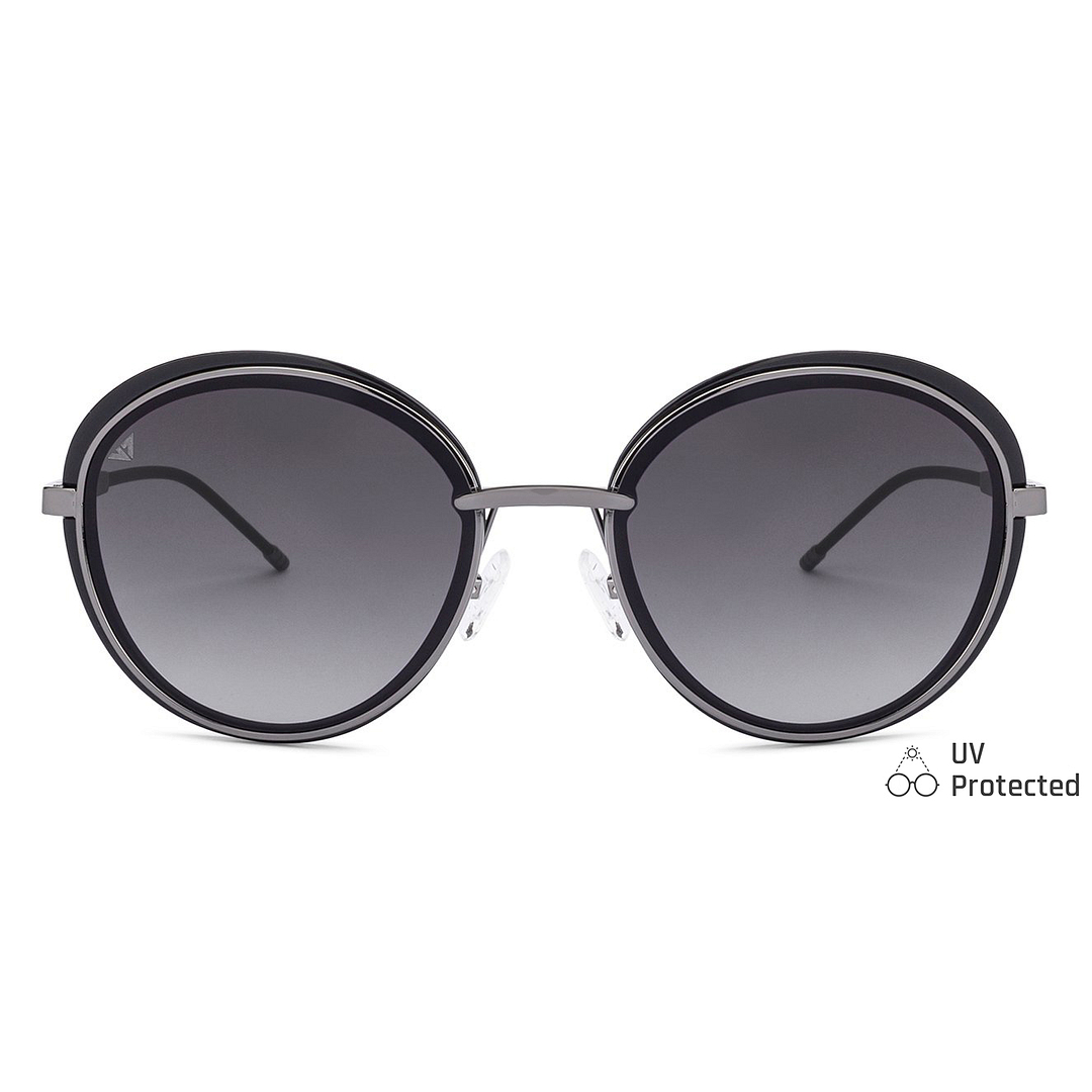 Vincent Chase Online Gunmetal Full Rim Cat Eye left side