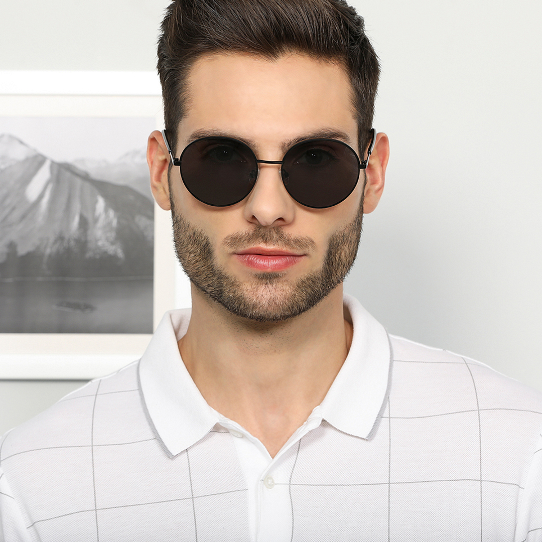 Vincent Chase Online Black Full Rim Round left side