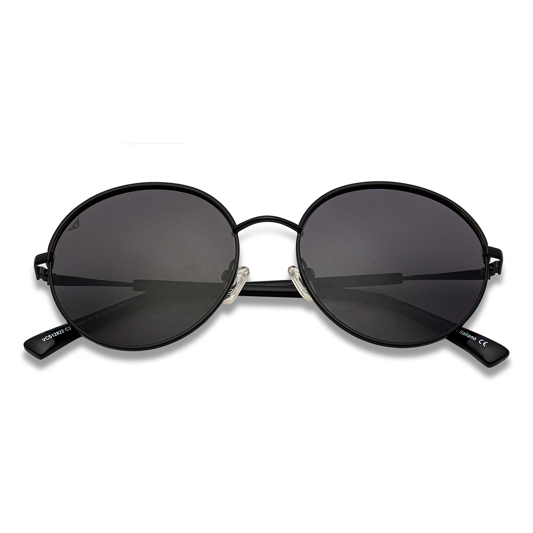 Vincent Chase Online Black Full Rim Round left side