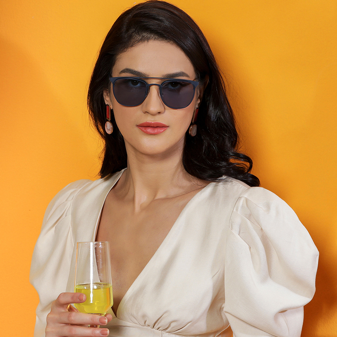 Vincent Chase Blue Full Rim Clubmaster right side