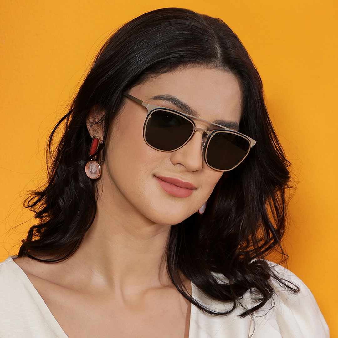 Vincent Chase Gold Full Rim Clubmaster right side