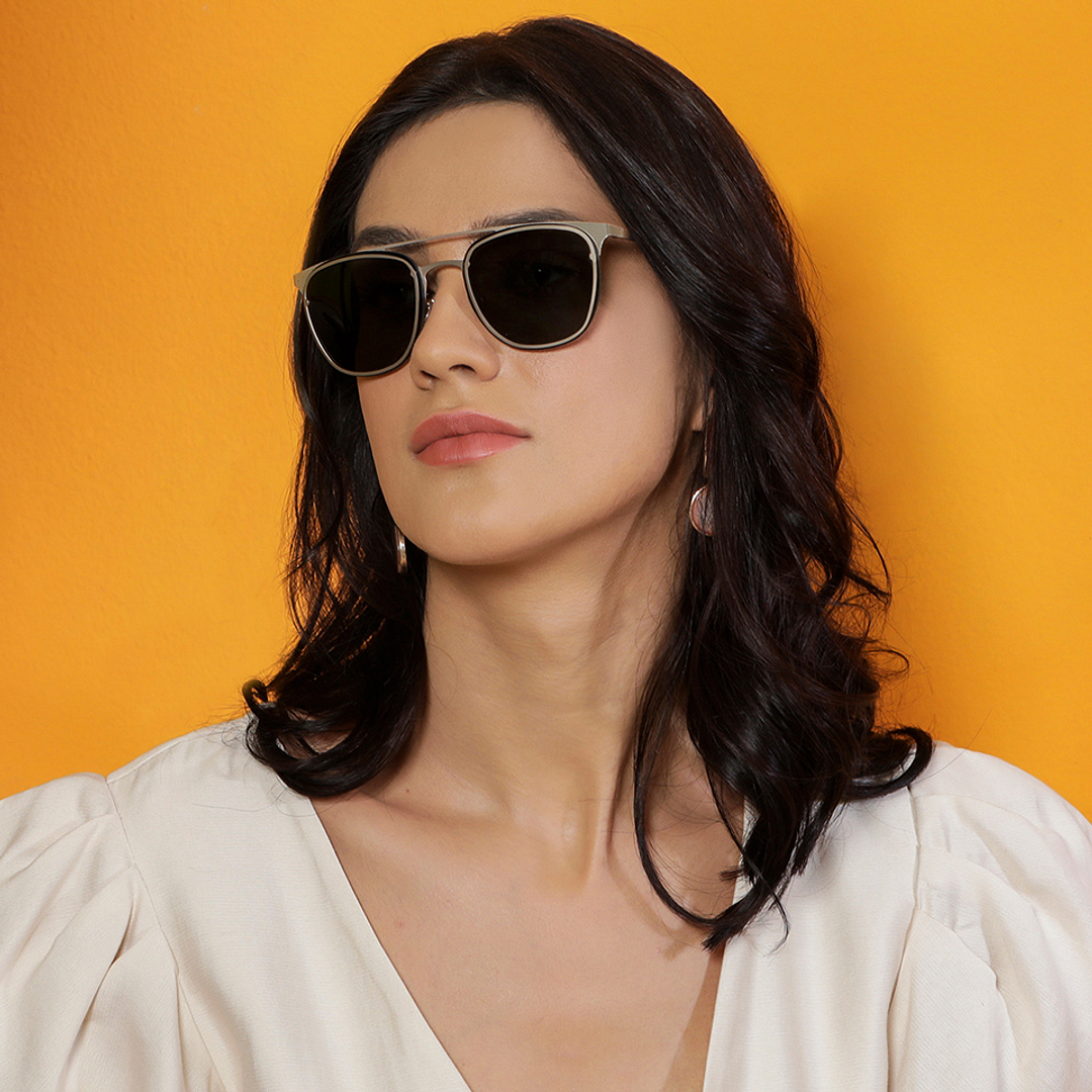 Vincent Chase Gold Full Rim Clubmaster left side