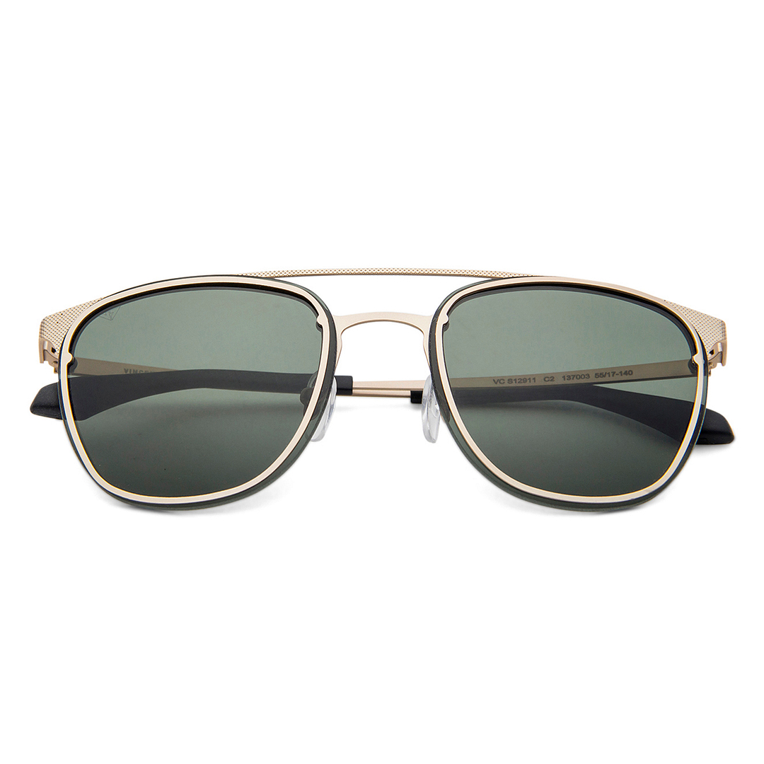 Vincent Chase Gold Full Rim Clubmaster left side