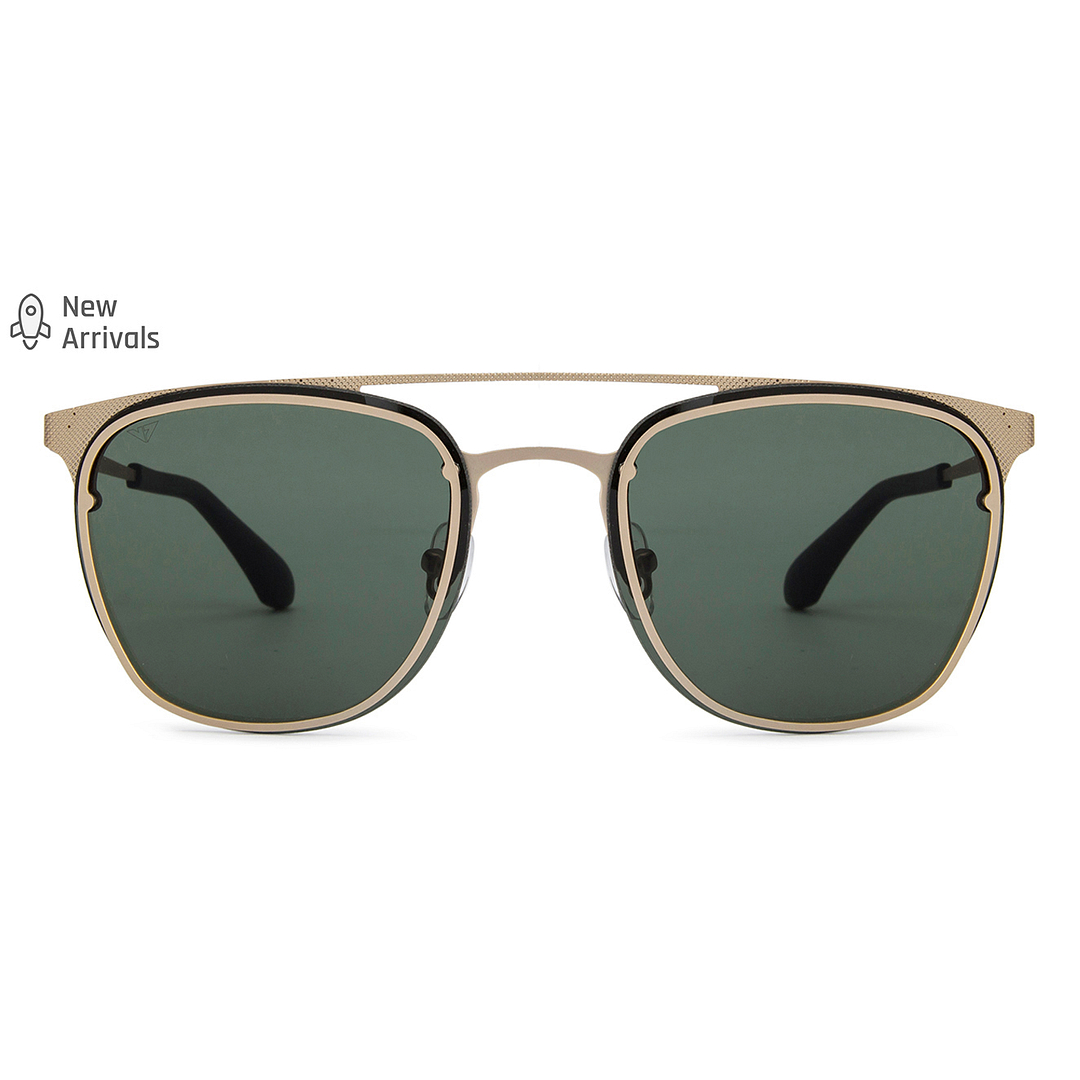 Vincent Chase Gold Full Rim Clubmaster left side