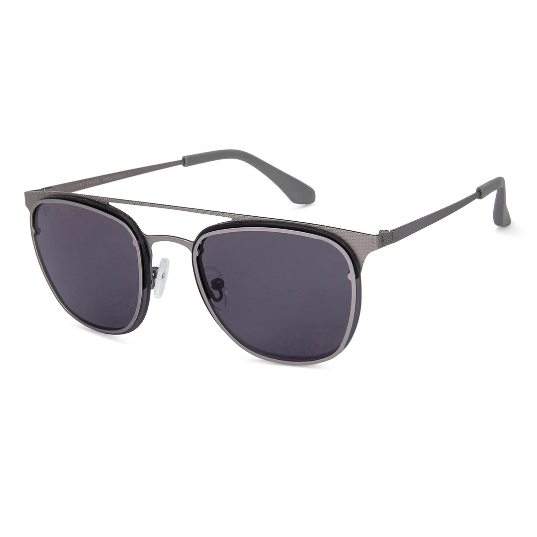 Vincent Chase Grey Full Rim Clubmaster left side