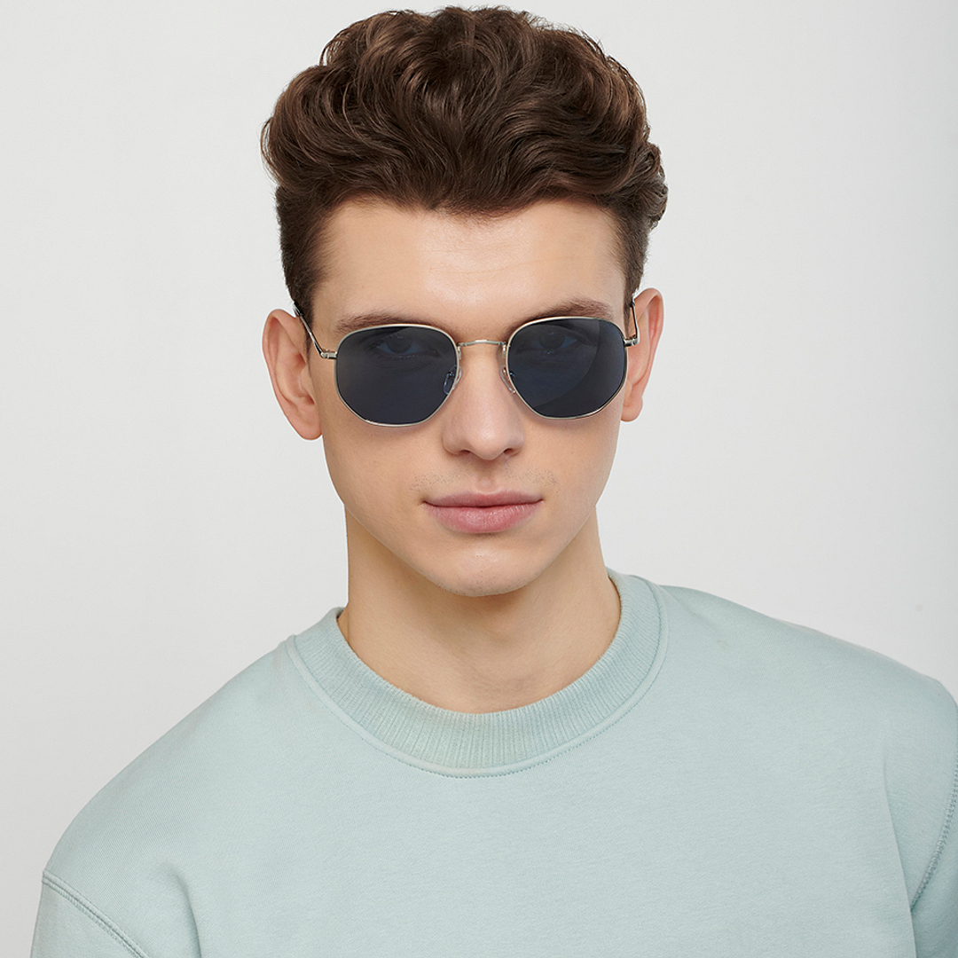 Vincent Chase Online Silver Full Rim Geometric right side