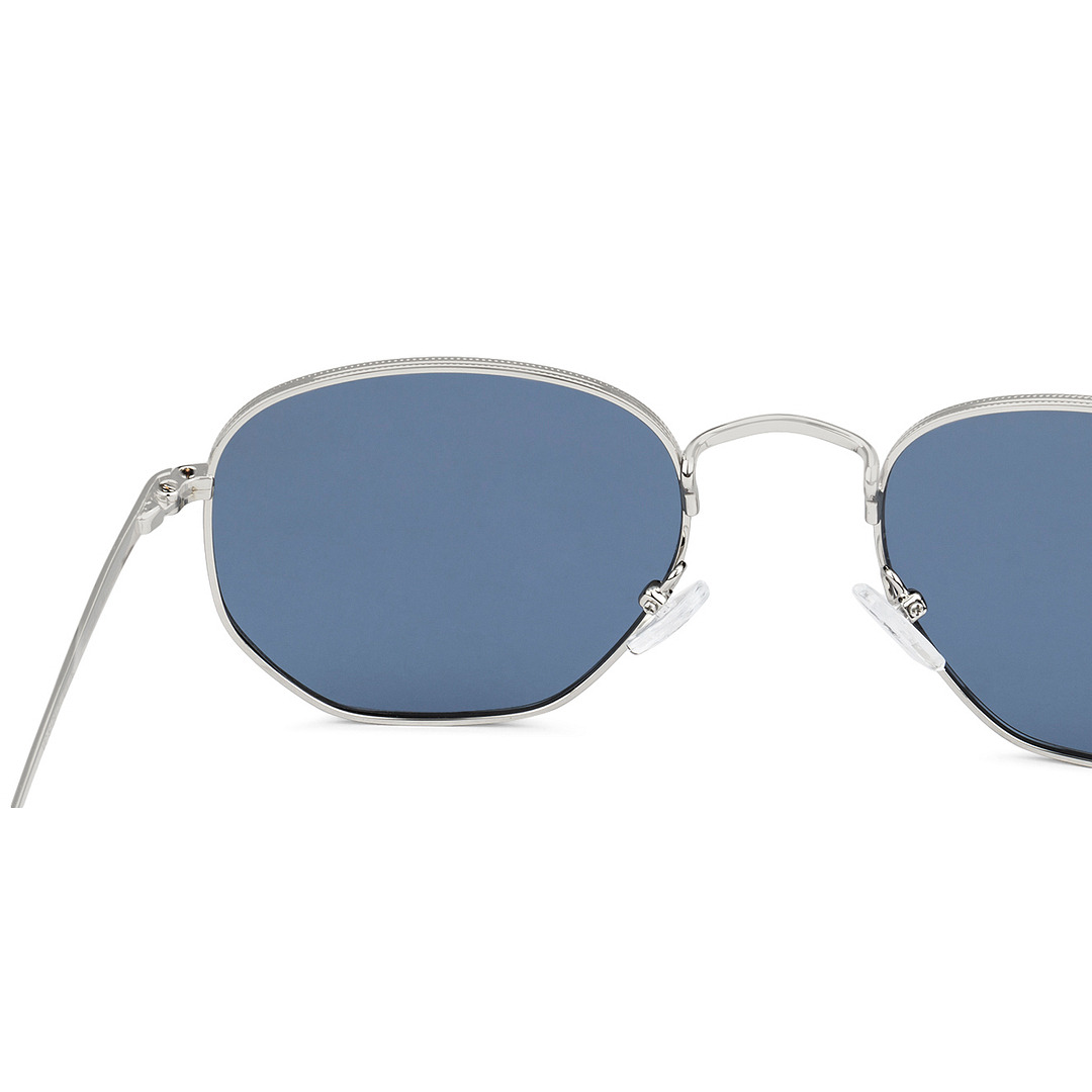 Vincent Chase Online Silver Full Rim Geometric left side