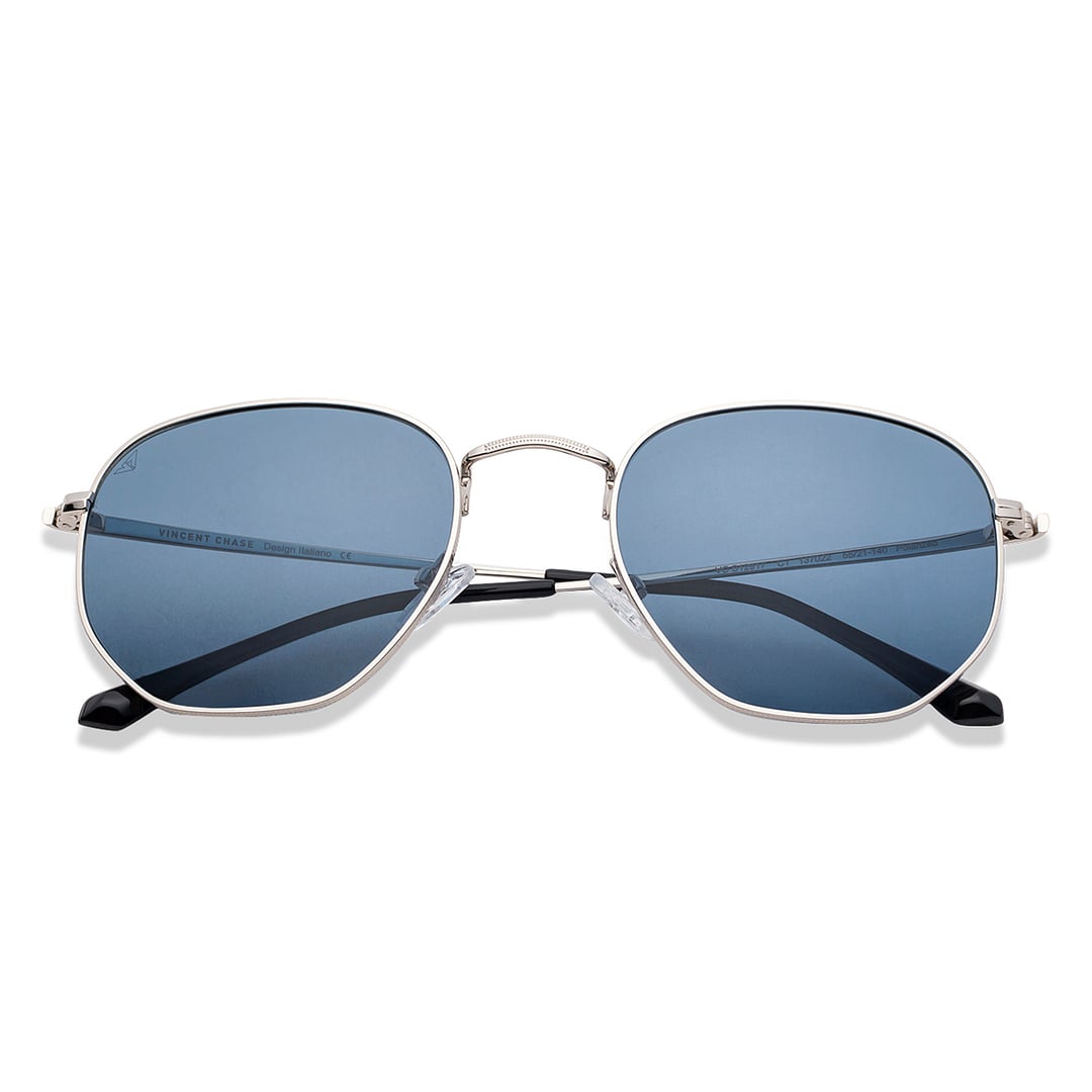 Vincent Chase Online Silver Full Rim Geometric right side