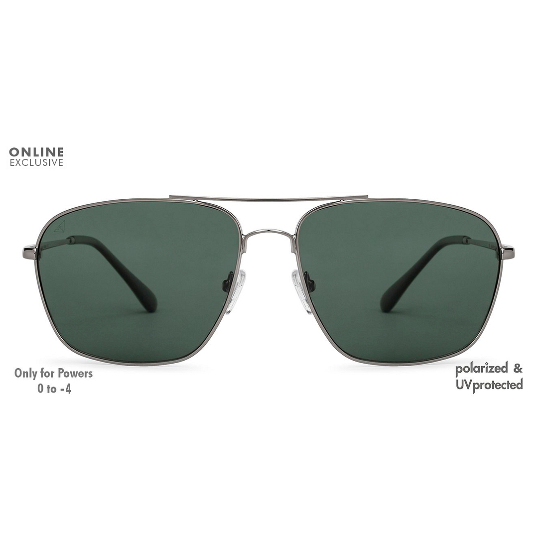 Vincent Chase Online Gunmetal Full Rim Rectangle left side