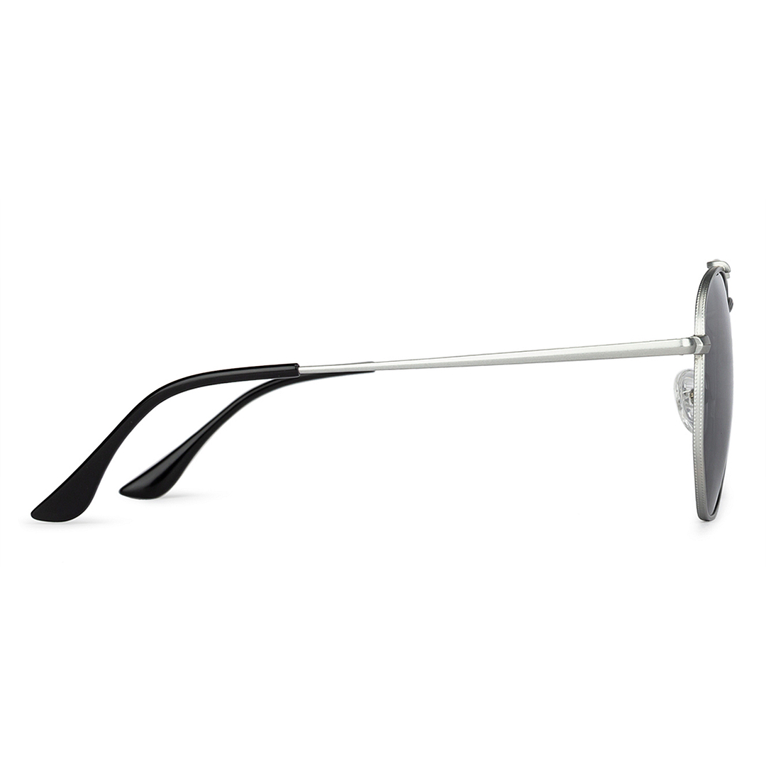 Vincent Chase Online Silver Full Rim Geometric left side