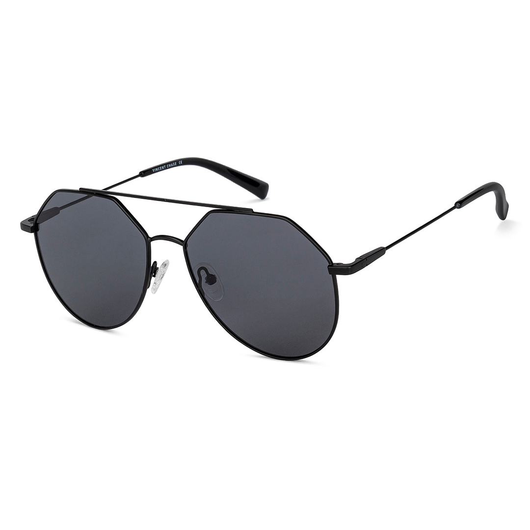 Vincent Chase Online Black Full Rim Round left side