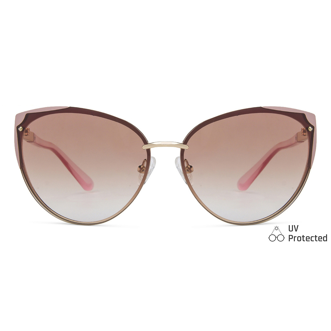 Vincent Chase Online Gold Full Rim Cat Eye left side