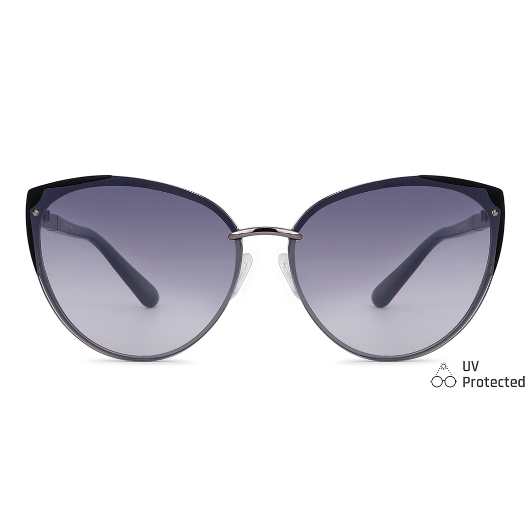 Vincent Chase Online Silver Full Rim Cat Eye left side