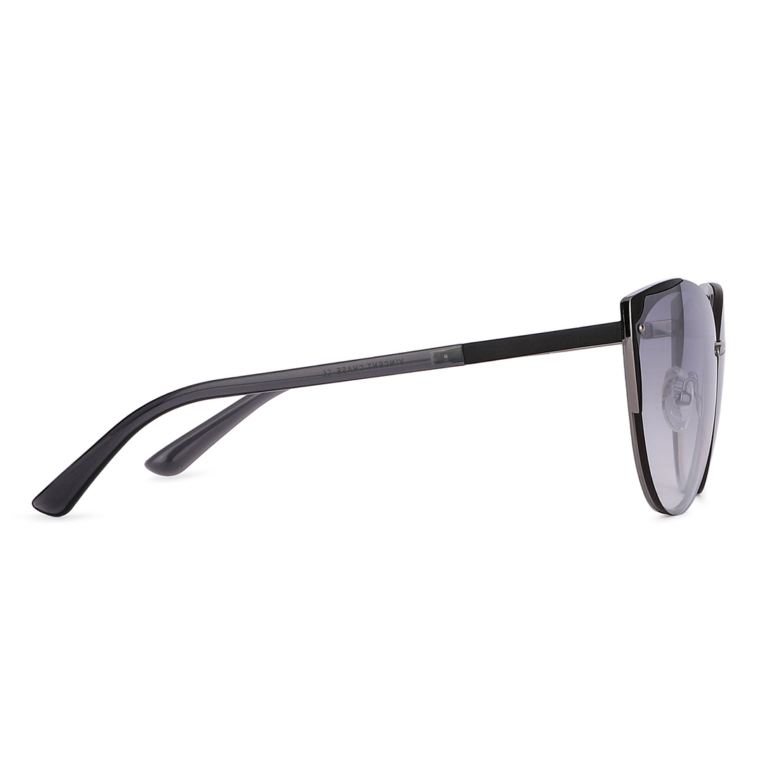 Vincent Chase Online Silver Full Rim Cat Eye left side
