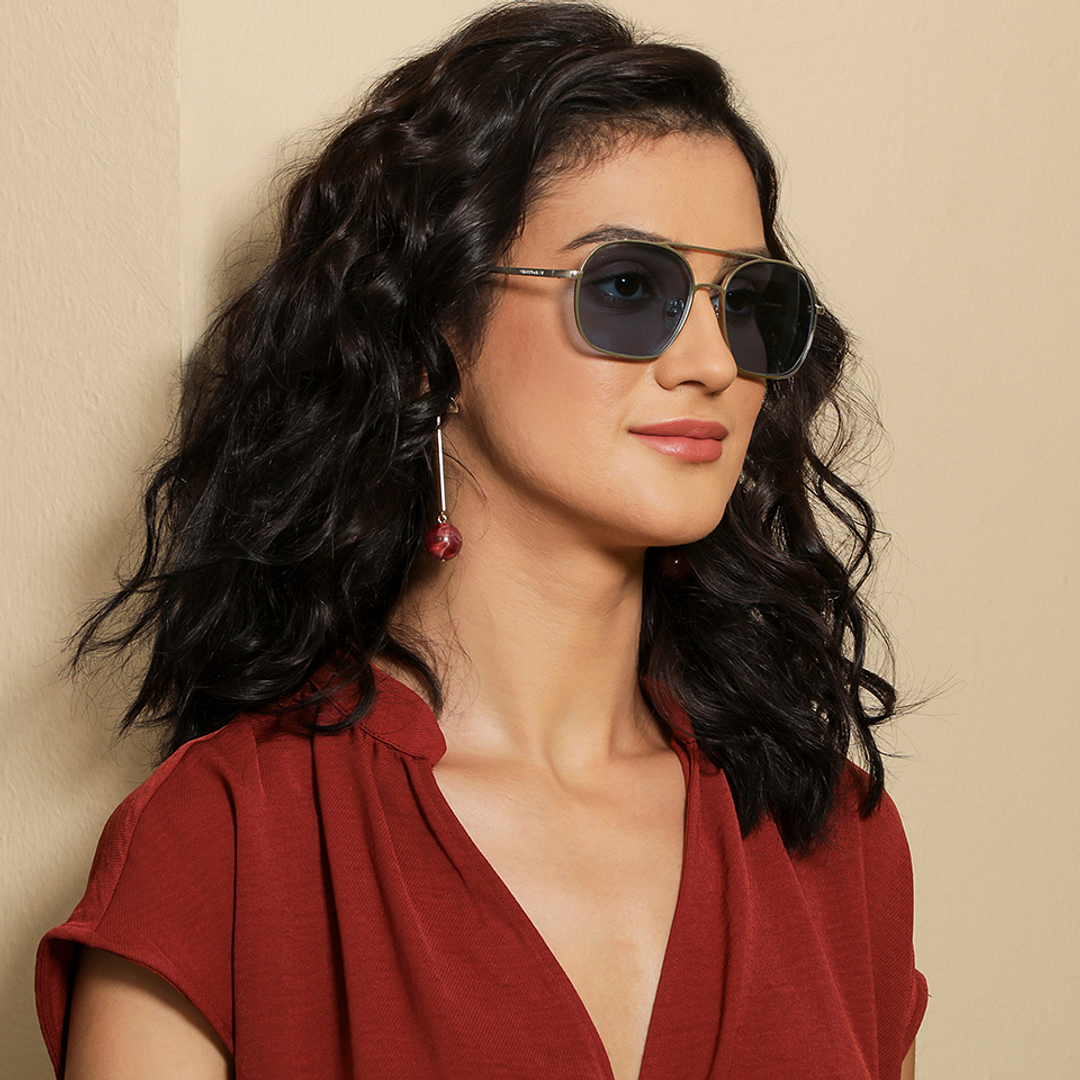 Vincent Chase Online Silver Full Rim Round left side