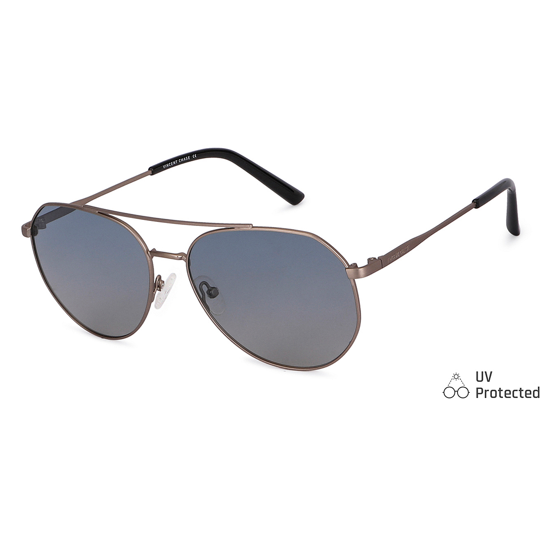 Vincent Chase Online Brown Full Rim Aviator right side