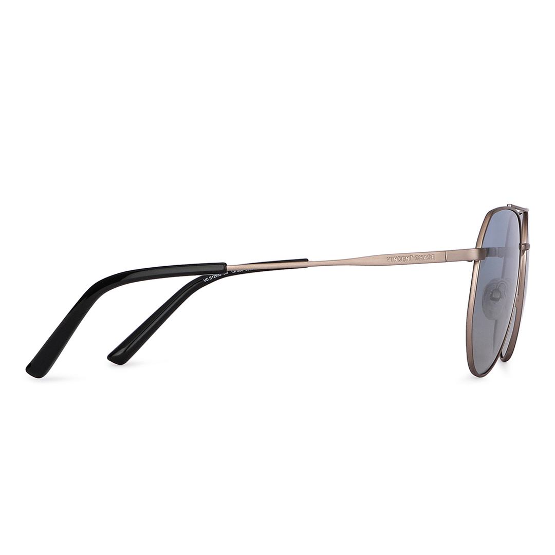 Vincent Chase Online Brown Full Rim Aviator left side