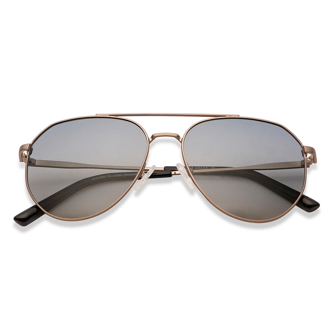 Vincent Chase Online Brown Full Rim Aviator left side
