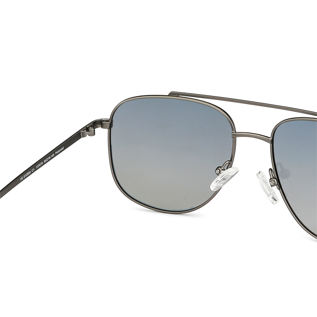 Vincent Chase Polarized Gunmetal Full Rim Rectangle left side