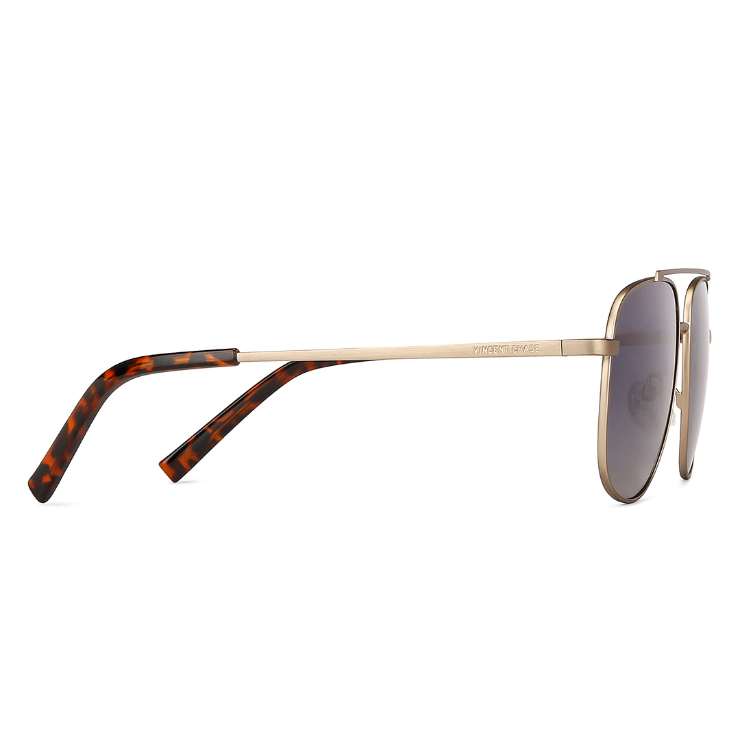 Vincent Chase Polarized Gold Full Rim Square right side