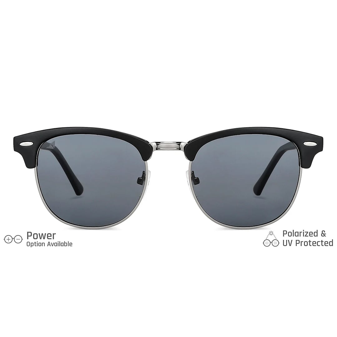 Vincent Chase Polarized Black Full Rim Clubmaster left side