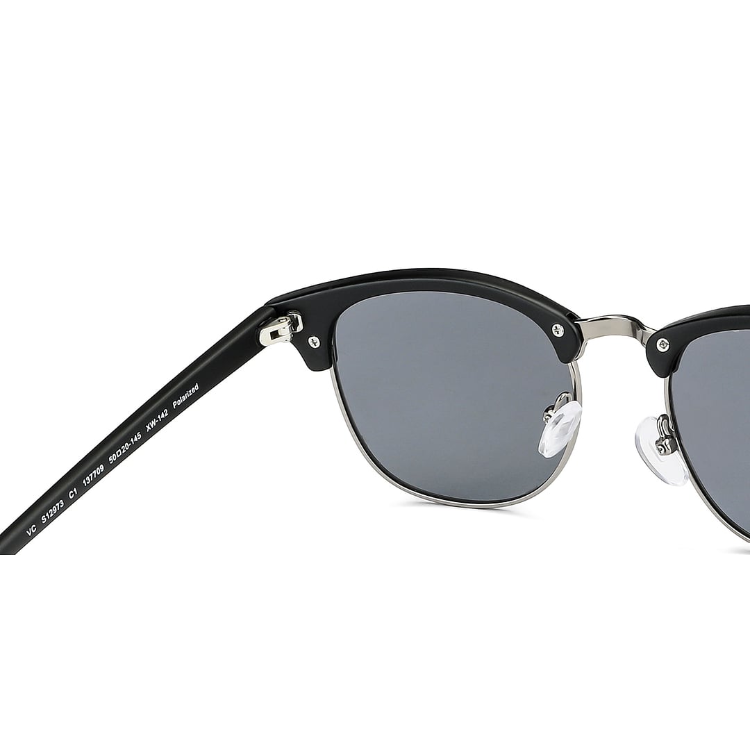 Vincent Chase Polarized Black Full Rim Clubmaster left side