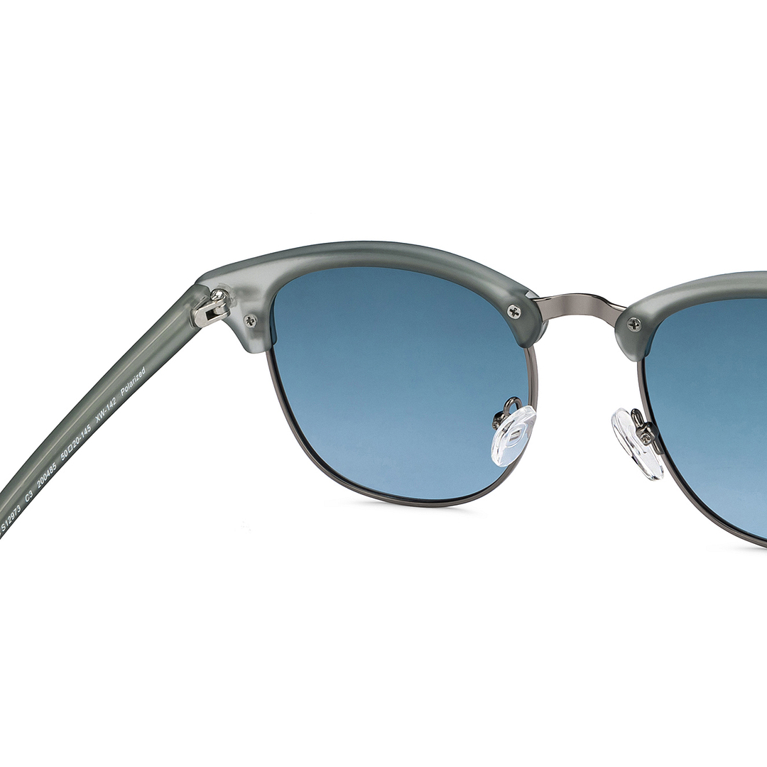 Vincent Chase Online Silver Full Rim Clubmaster right side